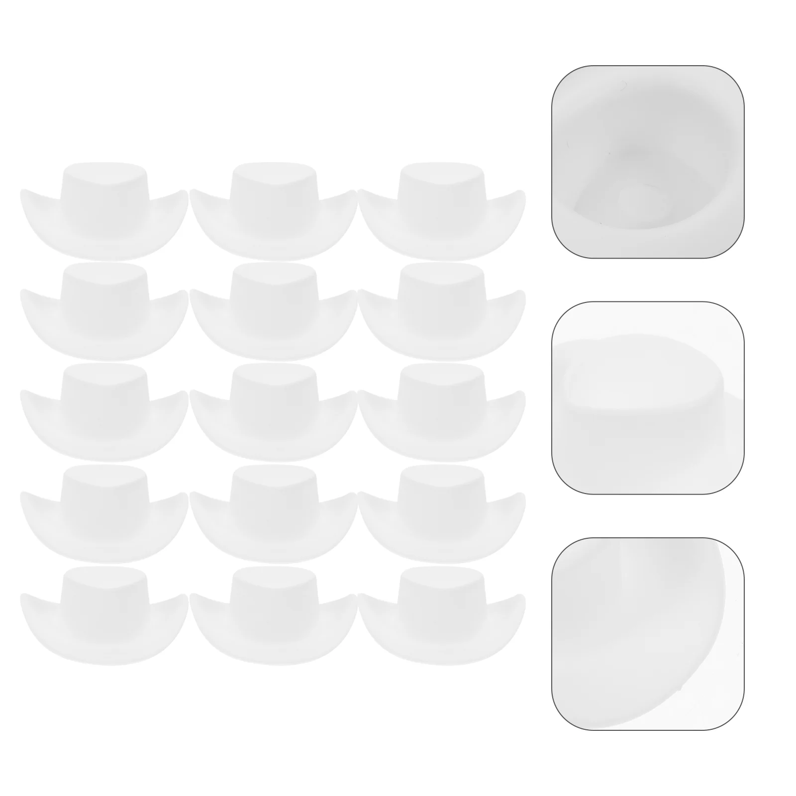 

40 Pcs Mini Cowboy Hat Small Cowgirls Pretend Play Toy Model Mexican Little Hats Crafts Party Decorate Tiny