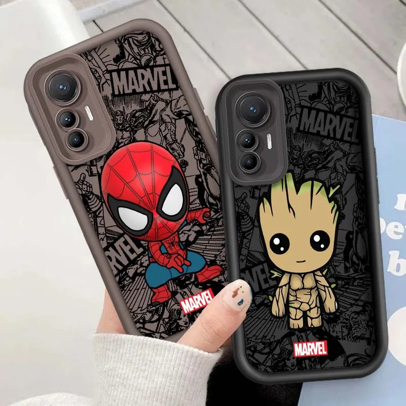 Чехол для телефона Marvel Comic Heroes Cool Xiaomi Mi 15 14 14T Redmi 13 13T 13C 12C 14C 12 12T 11 11i Lite Pro 5G Eye Ladder