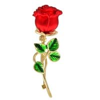 cindy xiang enamel rose flower brooches for women lady fashion luxury pin spring summer design 2 colors jewelry gift