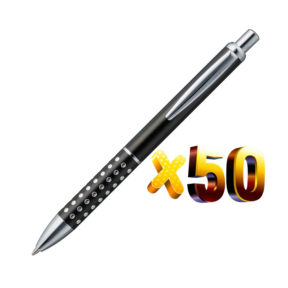

Шариковая ручка с металлическим логотипом, в комплекте 50 шт.