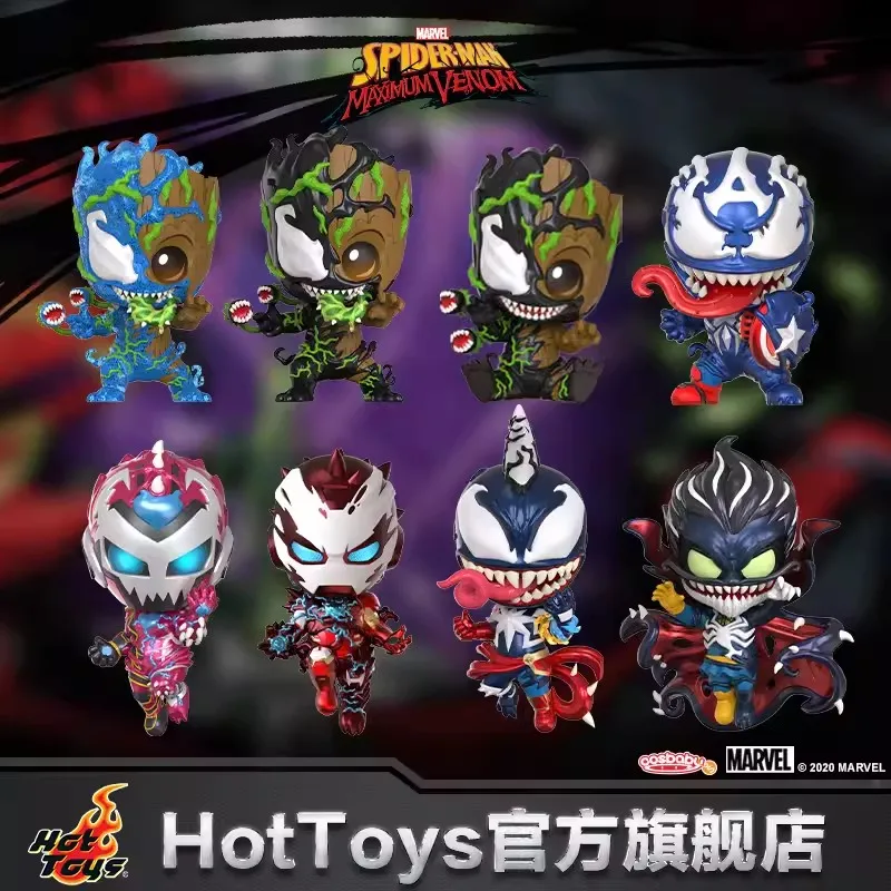 Оригинальные игрушки Hottoys Cosbaby Q Edition Человек-паук Веном доктор необычная модель