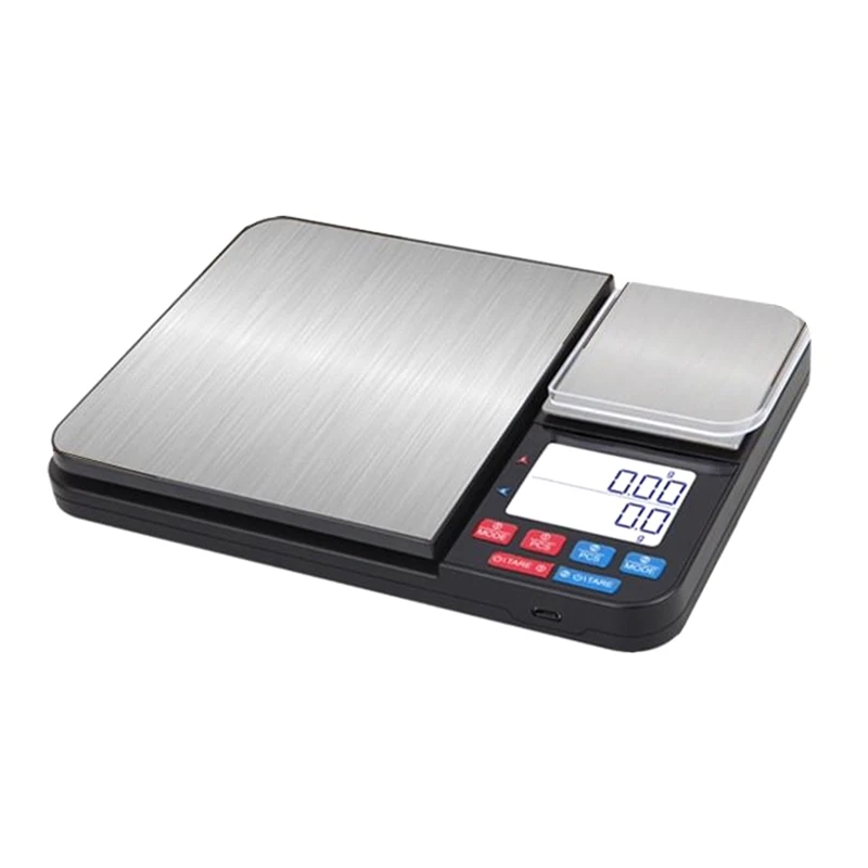 

Digital Kitchen Food Scales with Dual Platform Tare Function Stainless Steel