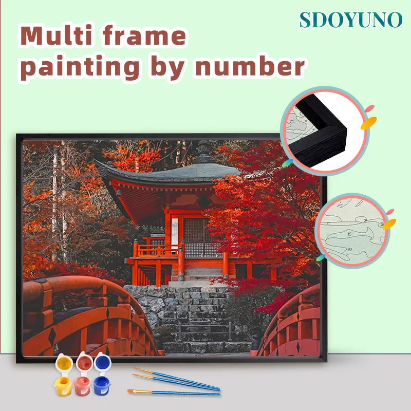 

Набор для рисования по номерам на холсте SDOYUNO, 40 х50 см