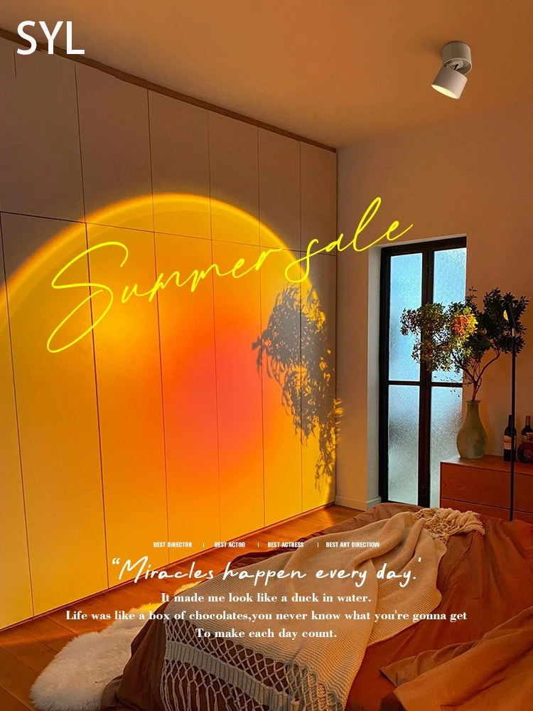 Светильник на закат креативный атмосферный светильник с поверхностным