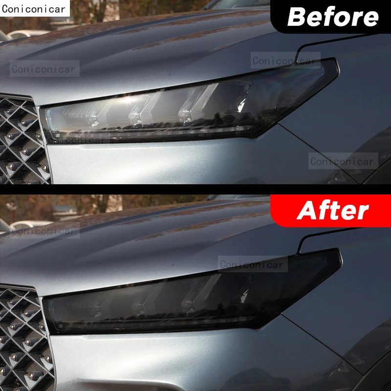 Для автомобильных фар Chery TIGGO 7 PRO 2020-2022 передняя лампа с защитой от царапин ТИНТ