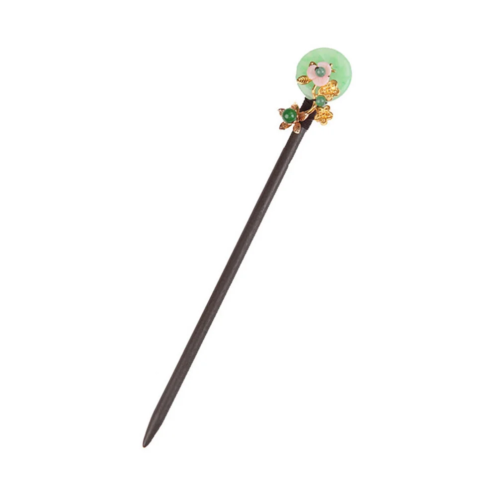 

Hosta Retro Wood Hairpin Pearl Barrettes Misty Rain Ancient Style Vintage Woman Japanese Chopsticks