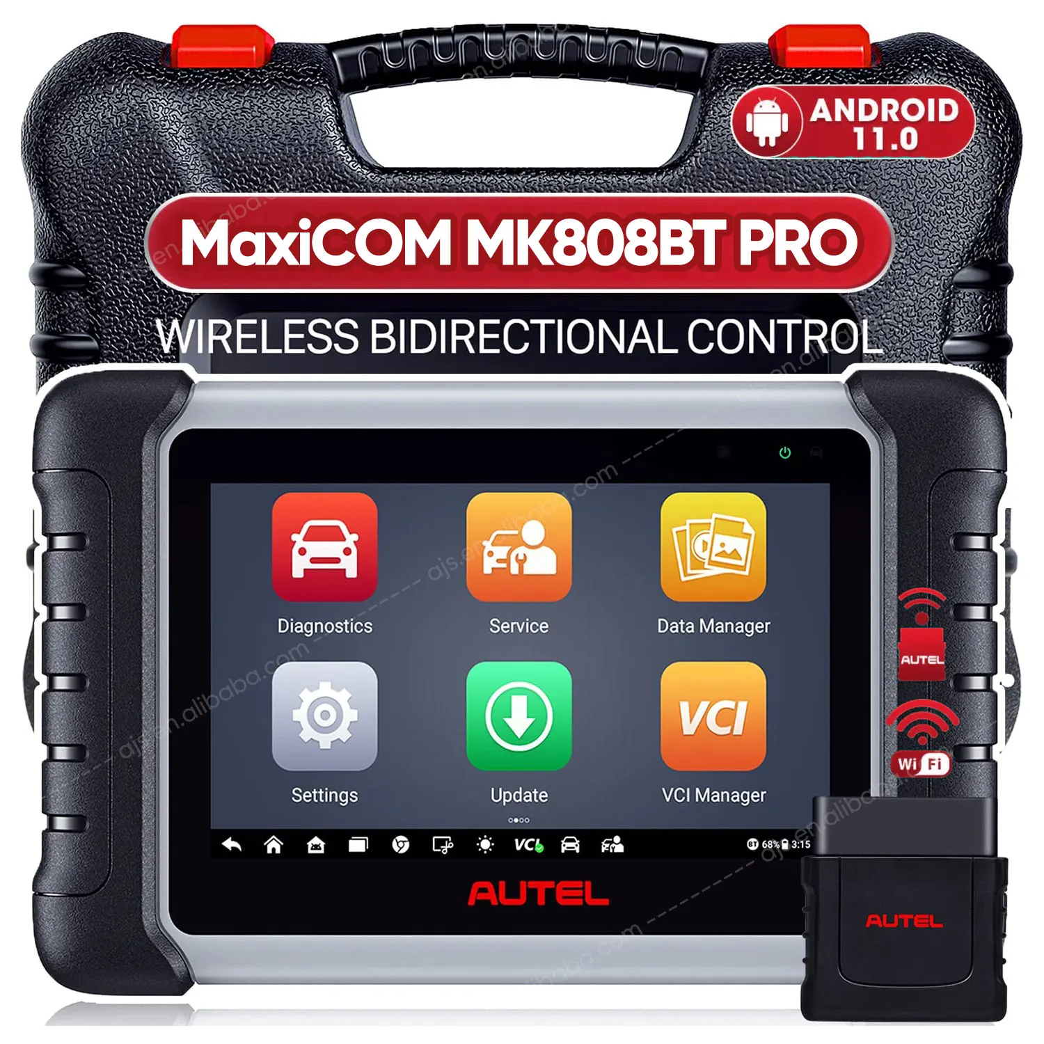 Autel MaxiCom MK808BT Pro двунаправленное управление автомобильный OBD2 сканер