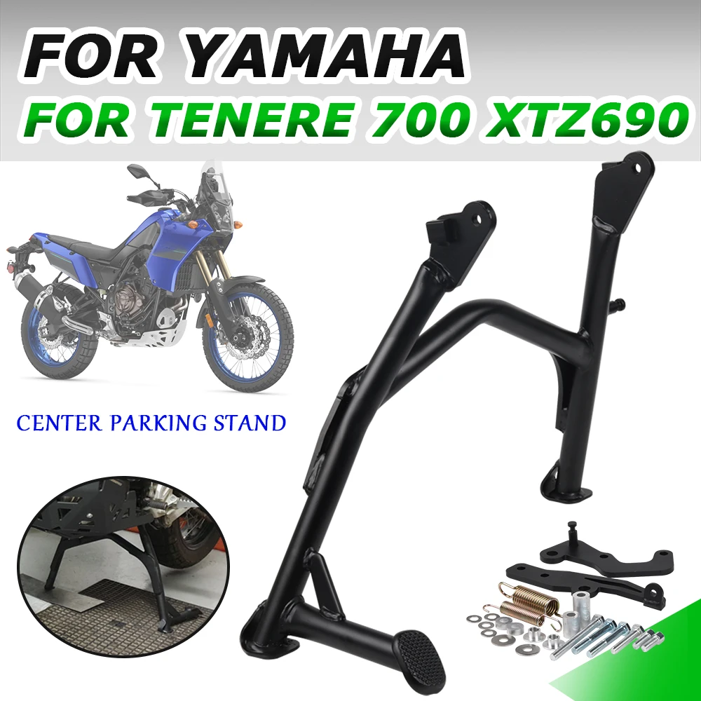 

For Yamaha Tenere 700 T700 T7 XTZ 700 690 XTZ690 Motorcycle Accessories Kickstand Central Center Parking Stand Bracket Support