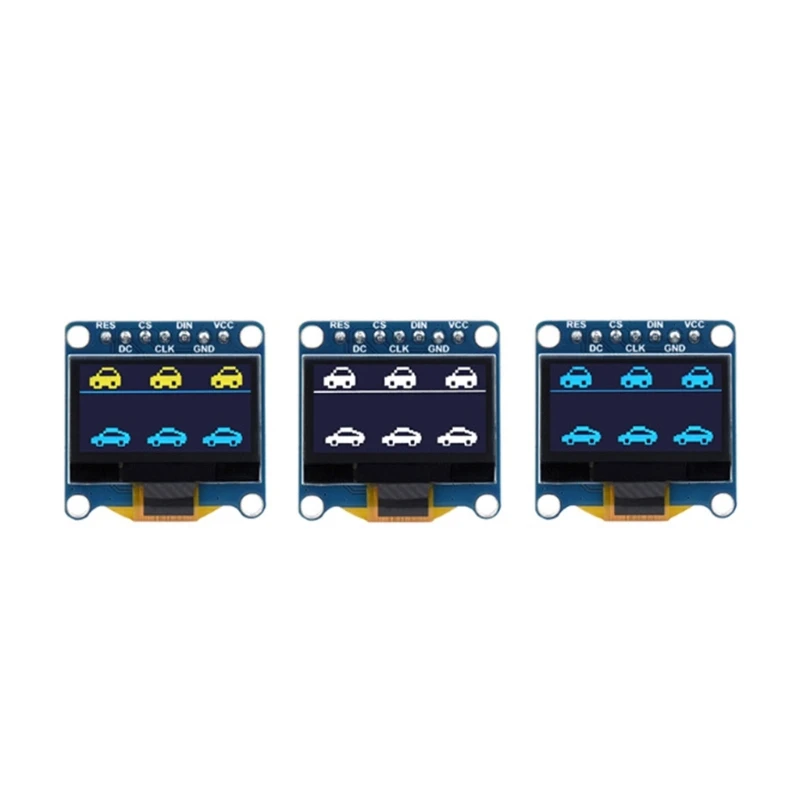

0.96 Inch OLED I2C SPI Display Module- 128x64 Pixel OLED Display Screen 4-Wire I2C/SPI Connector SSD1315 Control Chip P9JB