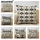 Декоративный чехол для подушки в африканском стиле, декоративная подушка для дивана, 45x45 см, льняная, для спальни, домашнего декора