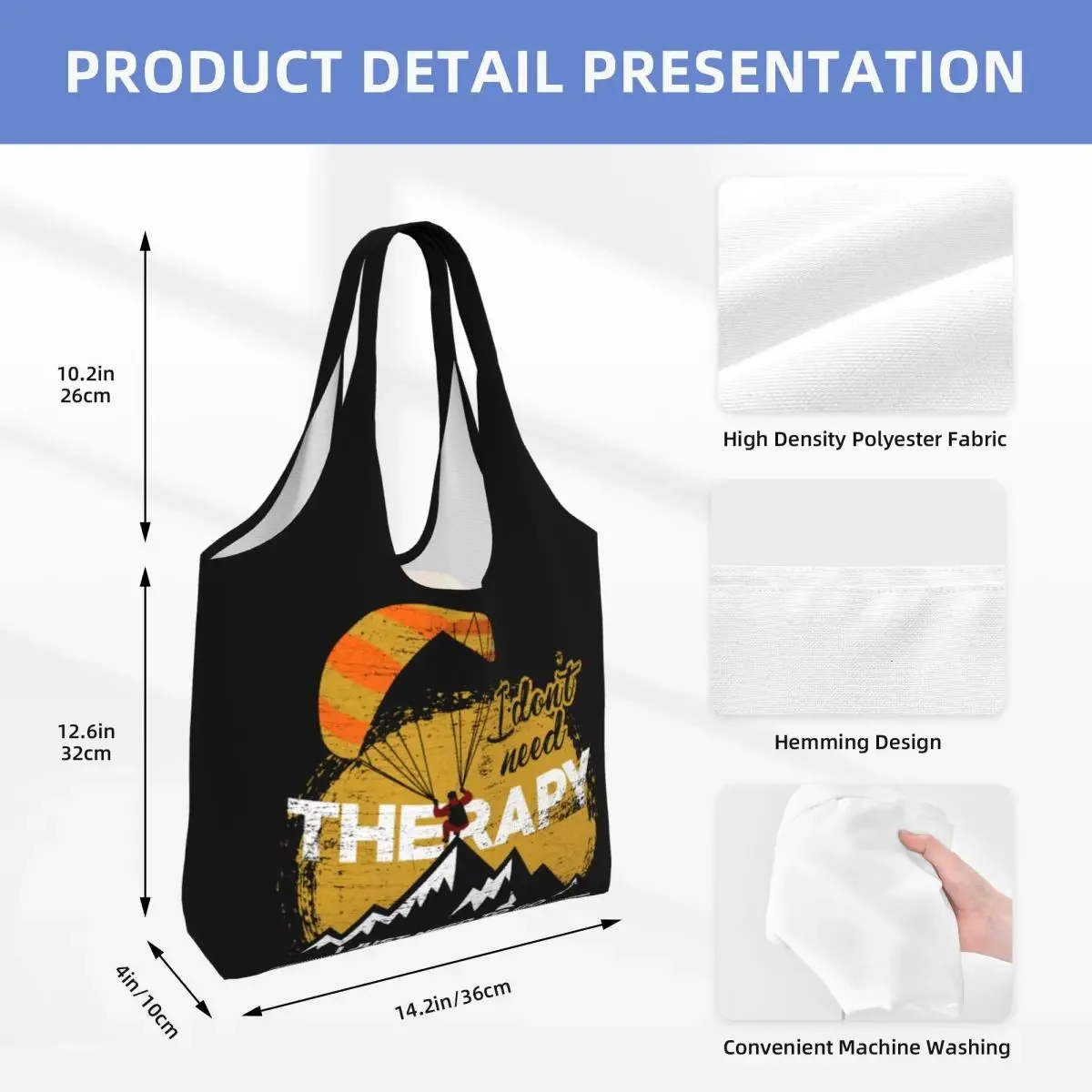 Милые сумки-тоут для парапланеризма и прыжков покупок переработка параплана