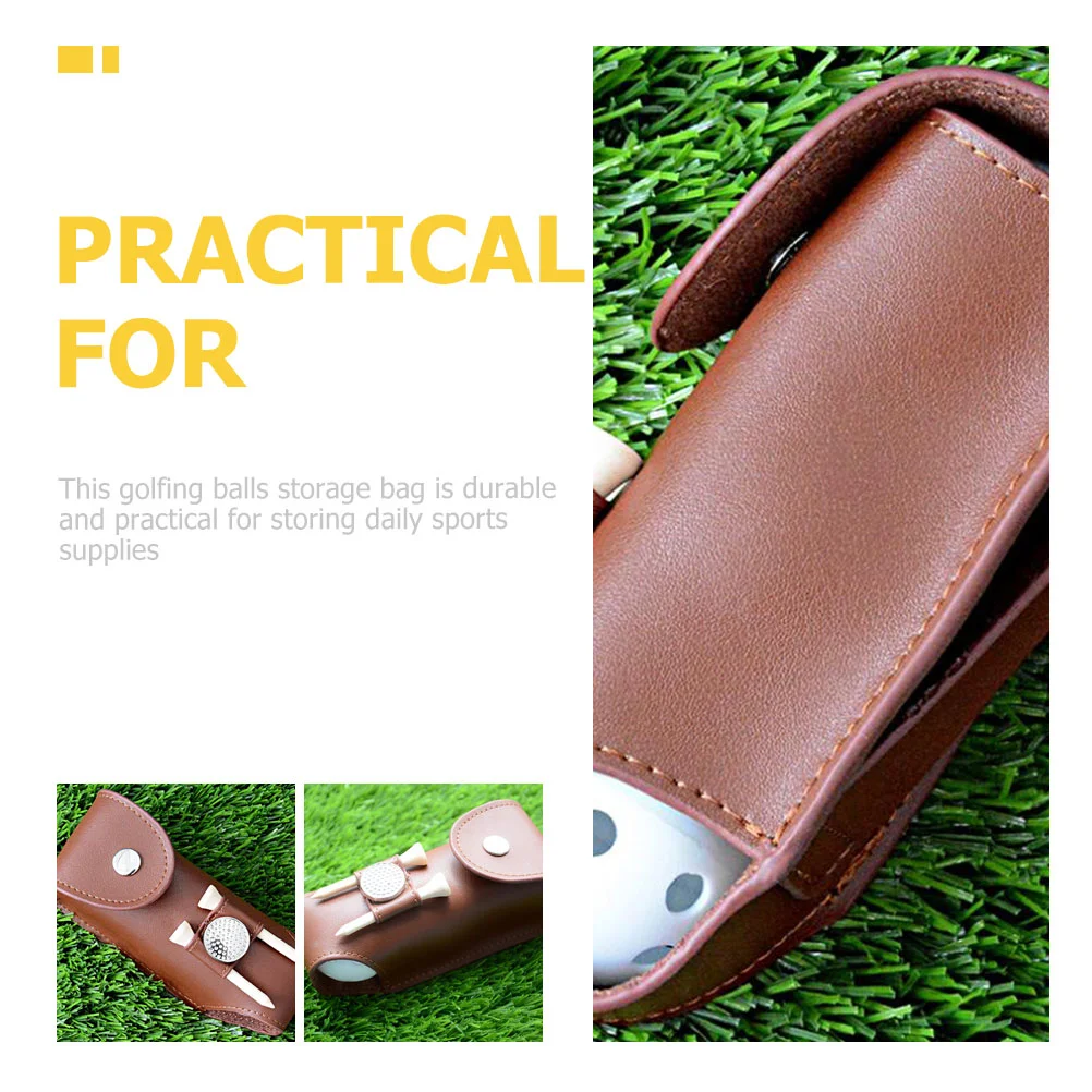 Bag Holder Tee Storage Resistantprofessional Small Case Wear Convenient Compact Use Daily Portable Cowhide Reusable Accessories