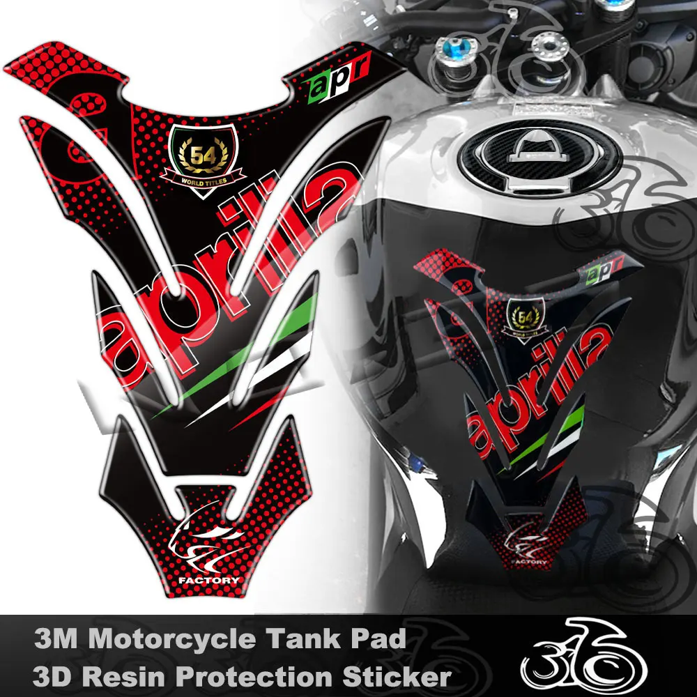 

Для Aprilia APR GPR RSV4 Tuono V4 Factory RS 50 125 150 Shiver 750 900 Dorsoduro 3D наклейка на бак мотоцикла защитные наклейки