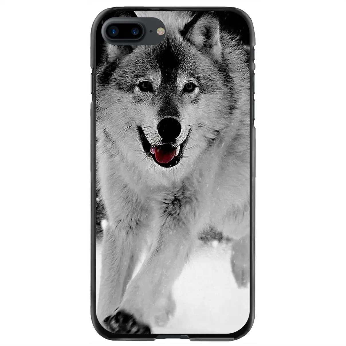 

Жесткий Чехол для iPhone 11 12 13 14 Pro MAX Mini 5 5S SE 6 6S 7 8 Plus 10 X XR XS Animal Wolf Hybrid