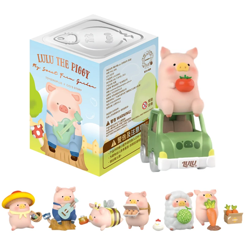 Фото Коллекционная фигурка-сюрприз LULU из серии «Ферма поросят» в закрытой упаковке, украшение для стола и автомобиля, подарок №1