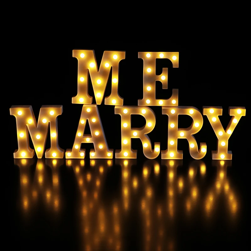 

LED Wedding Room Letter Light Decoration Room Layout Luminous Marrymes Large