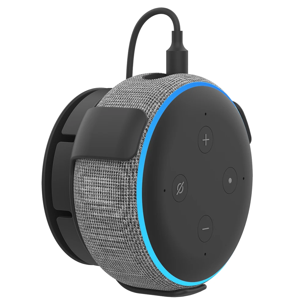 

Настенный держатель для колонок Echo Dot 3-го поколения для умного дома со встроенным кабелем управления