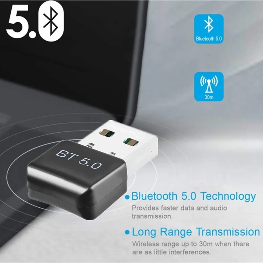 Мини USB беспроводной Bluetooth BT 5 0 адаптер приемник ключ высокоскоростной передатчик