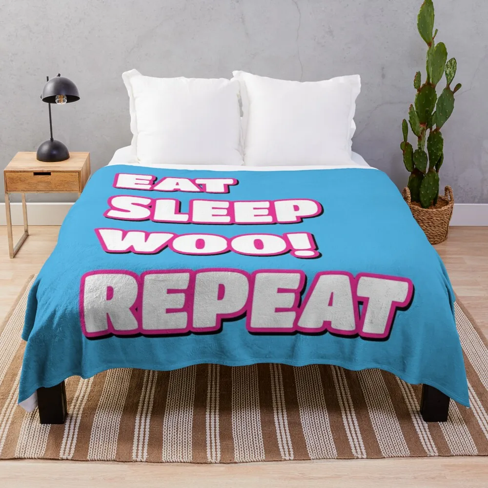 

Еда, сон, у! Повторить. Kawaii одеяло, полиэфирное одеяло, белое одеяло Missoni