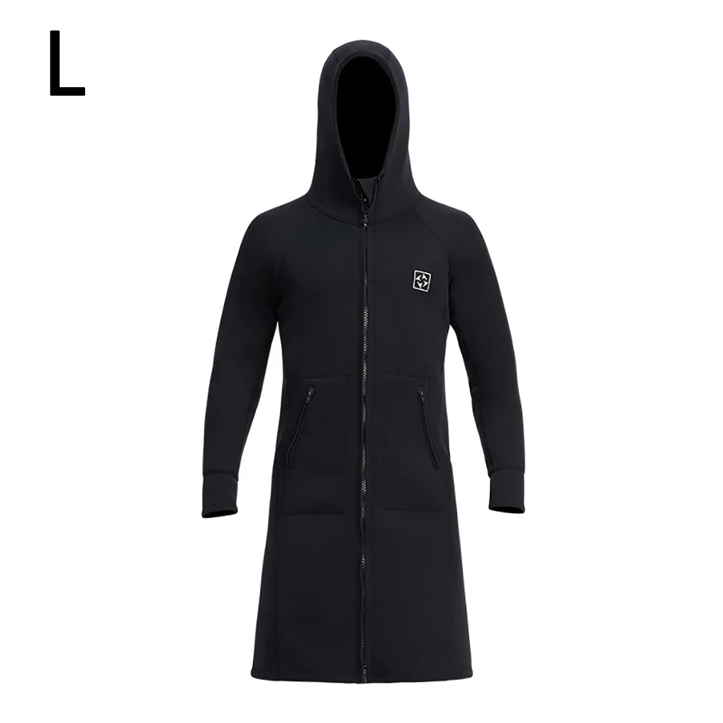 DIVE SAIL 3MM Hooded Wetsuit Tops Windbreaker Thermal Long Sleeve Neoprene Women iving Coat UV Protection Surf Suit