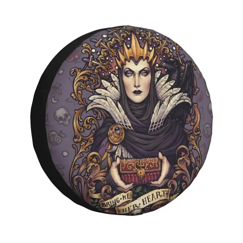 

Bring Me Her Heart Spare Wheel Cover for Suzuki Mitsubish 4x4 Trailer Custom Evil Queen Halloween Witch Tire Protector