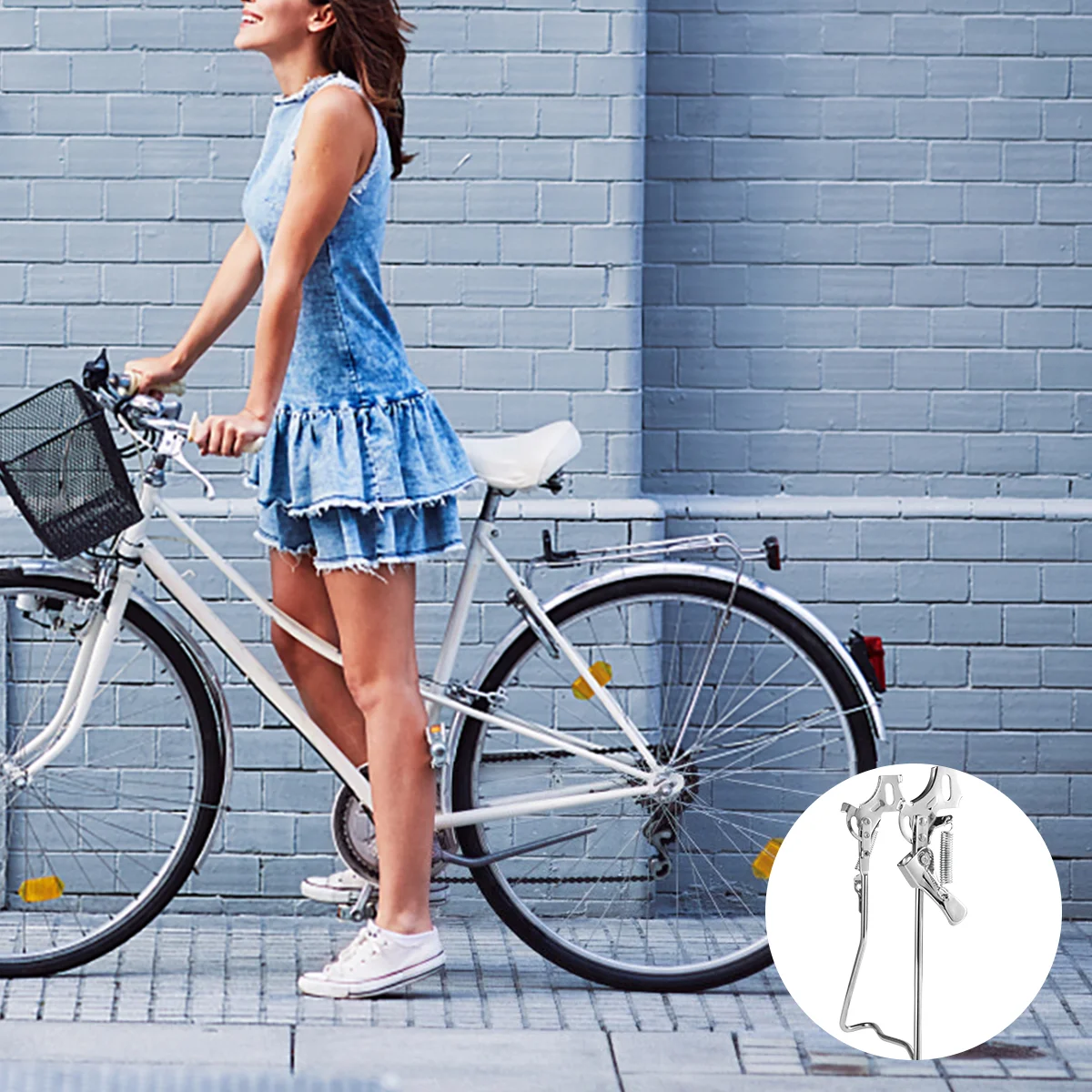 Подставка для велосипеда кронштейн ног аксессуары опорная рама держатель