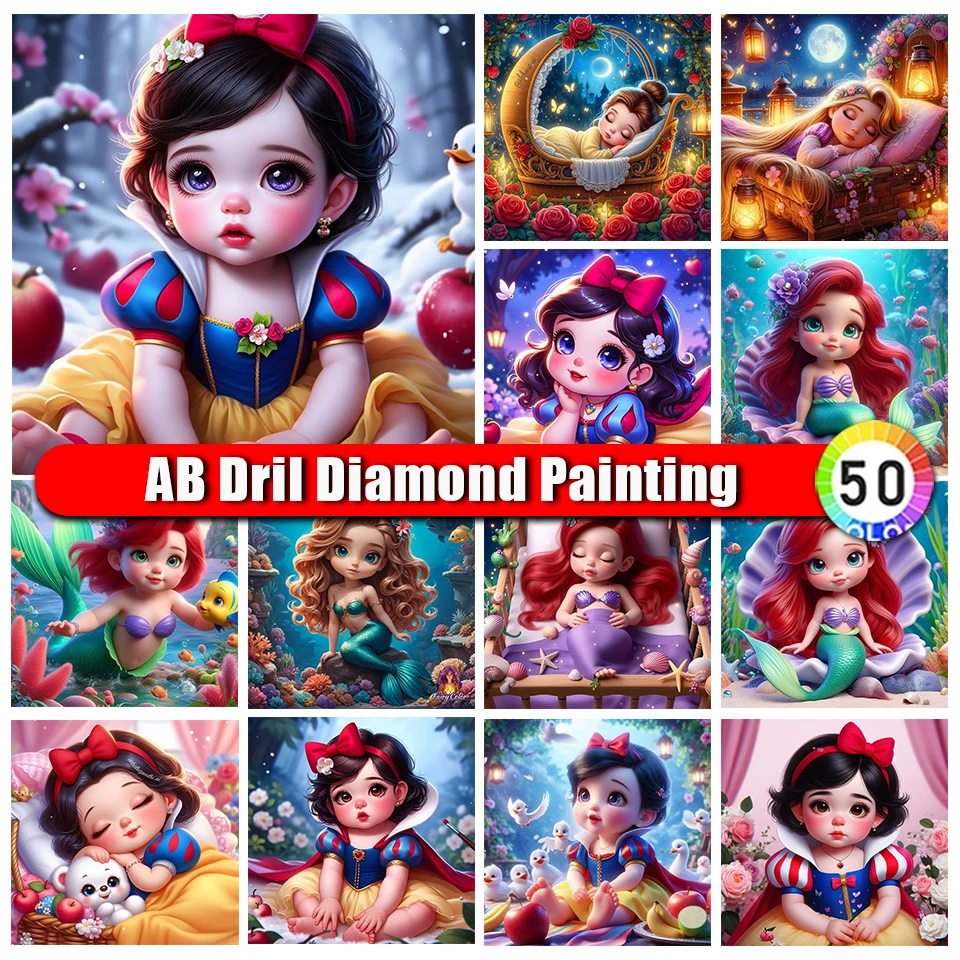 Алмазная живопись Merdika Disney Ab белоснежная мозаика алмазная вышивка крестиком