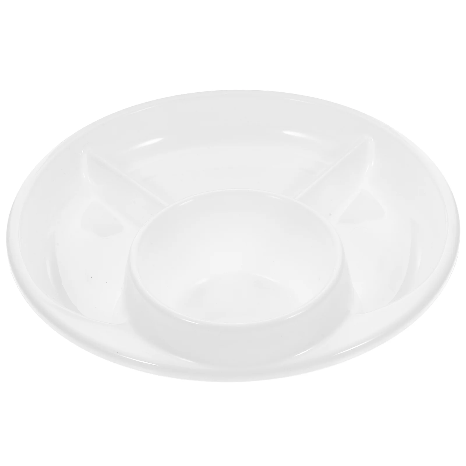 

Divided Plate Plates Serving Tray Dish Plastic Dinner Compartment Trays Dessert Portion Breakfast Fruit Salad Appetizer Dishes