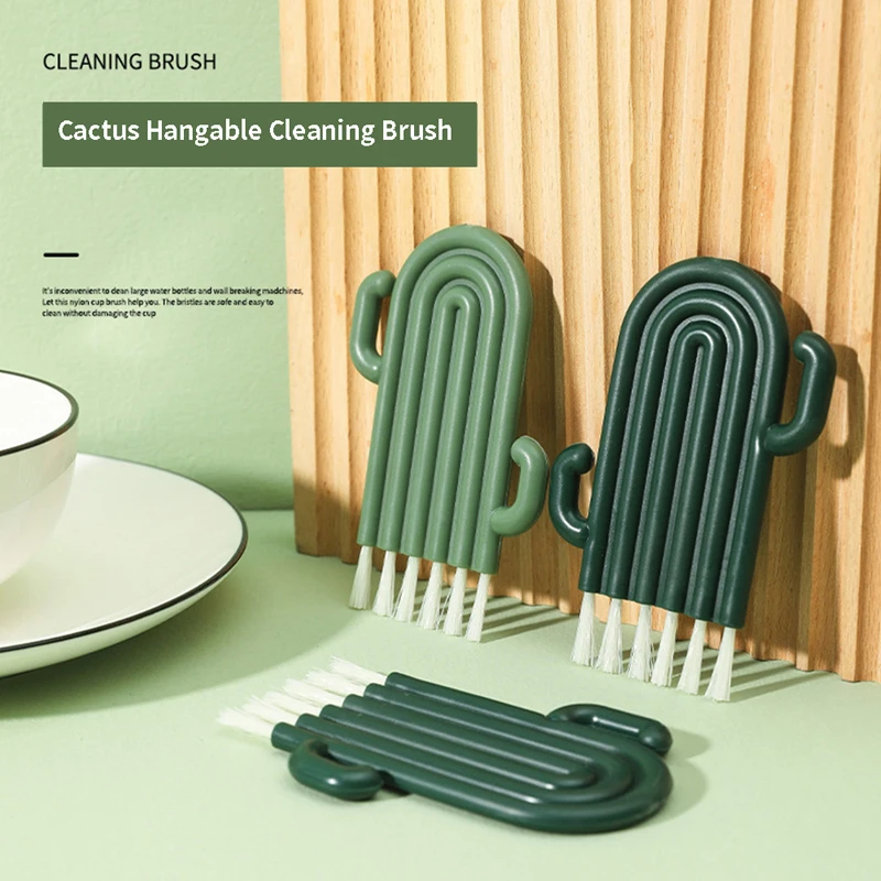 

1 шт., портативная щётка для крышки бутылки С КАКТУСОМ