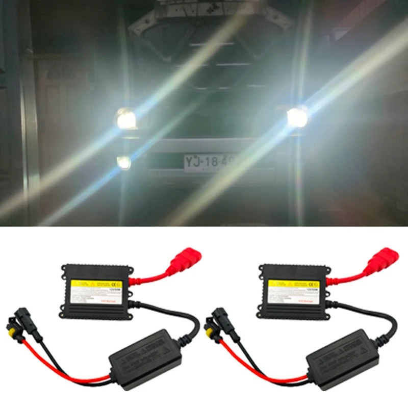 

2Pcs DC12V 55W Ignition Electronic Ballast For HID Kit Xenon H1 H3 H7 H8 H11 9005 9006 H4