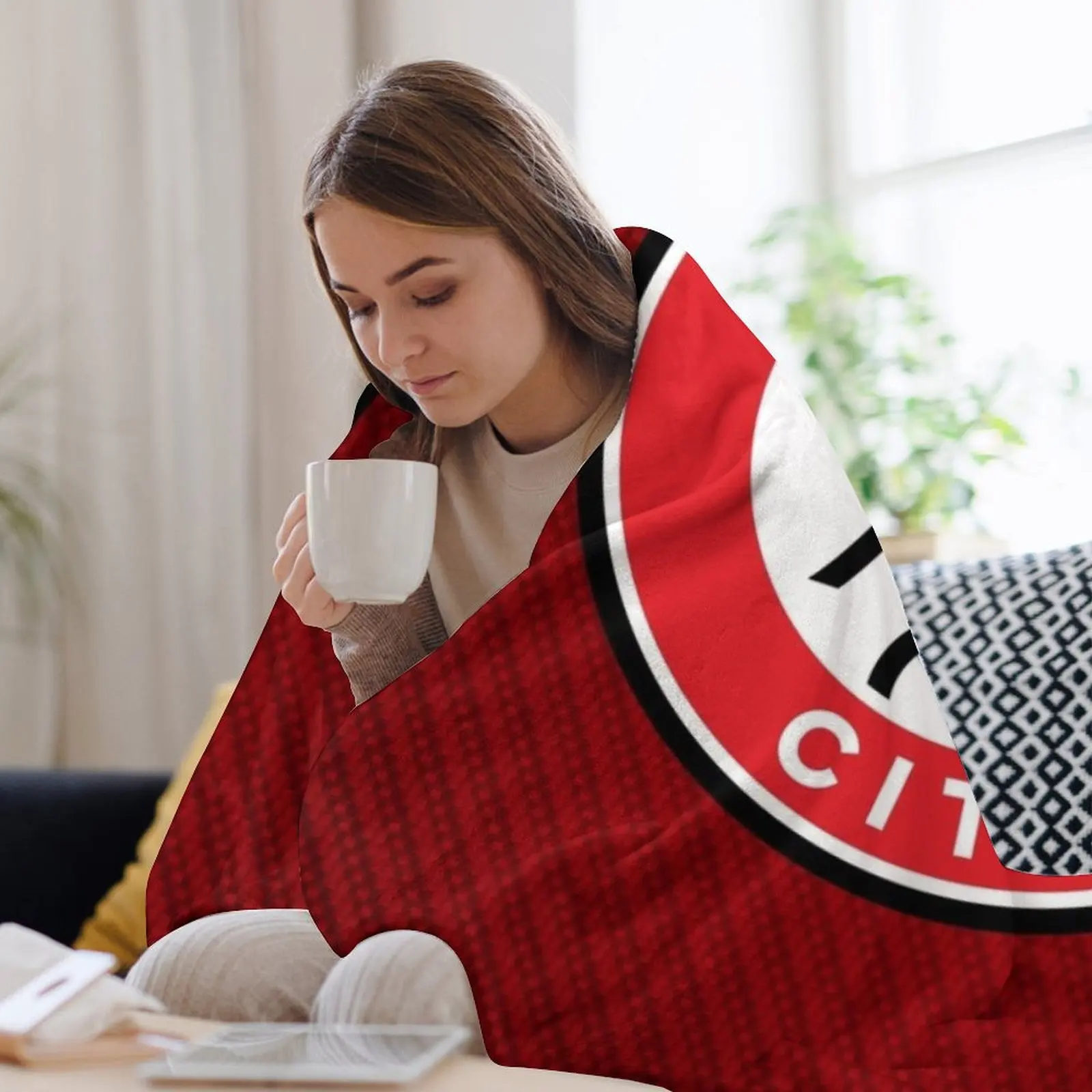 Домашнее одеяло Bristol FC плюшевое пляжное персонализированное подарочное в стиле