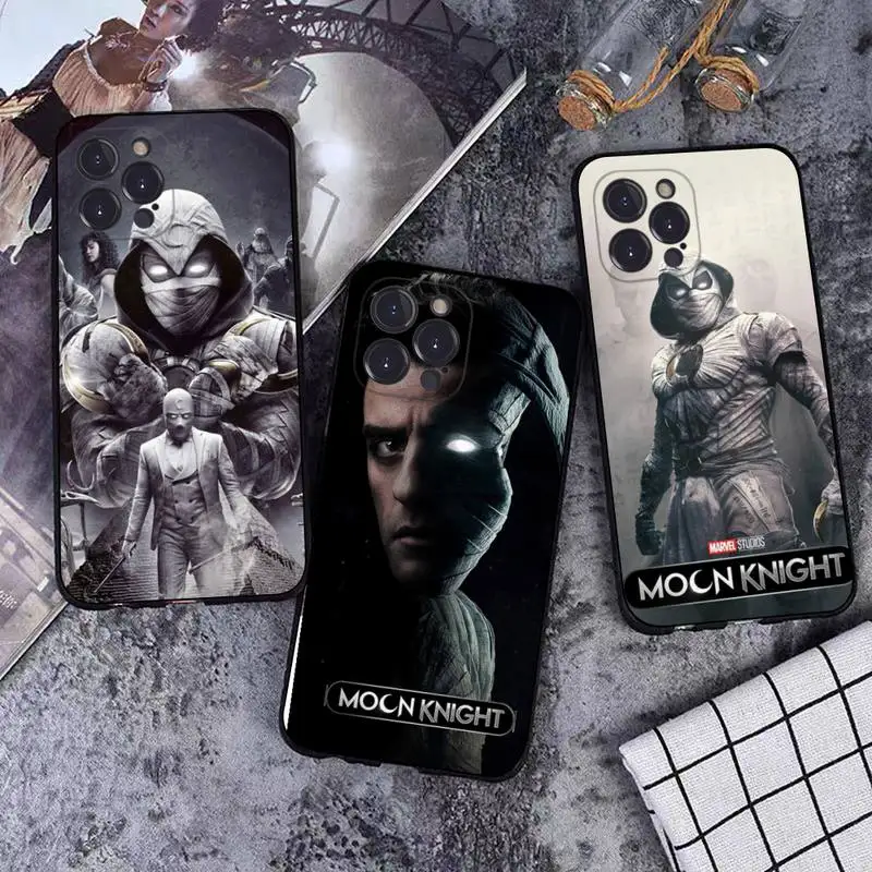 

Disney Marvel Moon Knight Marc Spector Phone Case For iPhone 8 7 6 6S Plus X SE 2020 XR XS 14 11 12 13 Mini Pro Max Mobile Case