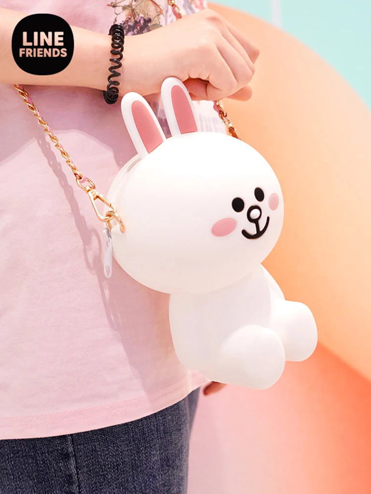 

Line Friends Carton Brown Bear Messenger Bag Change Storage Bag