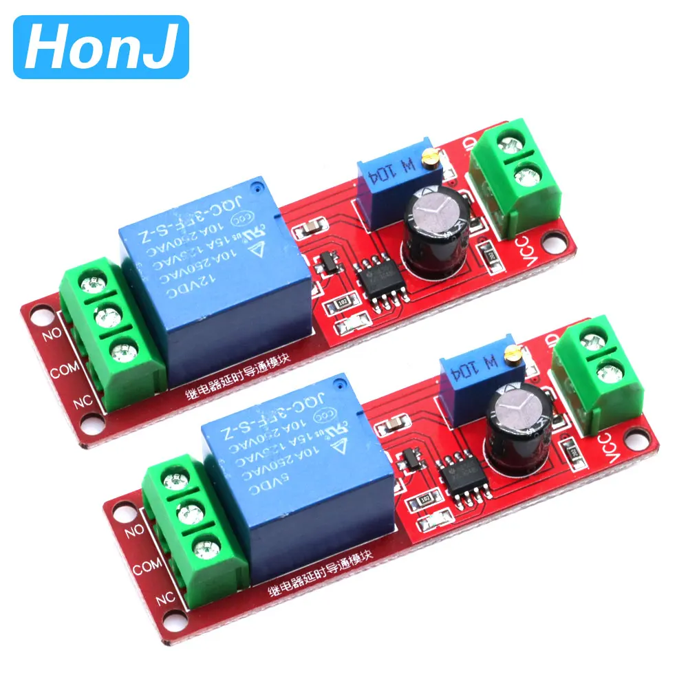 Релейный модуль с таймером и регулируемым отключением NE555 DK555 релейный задержкой