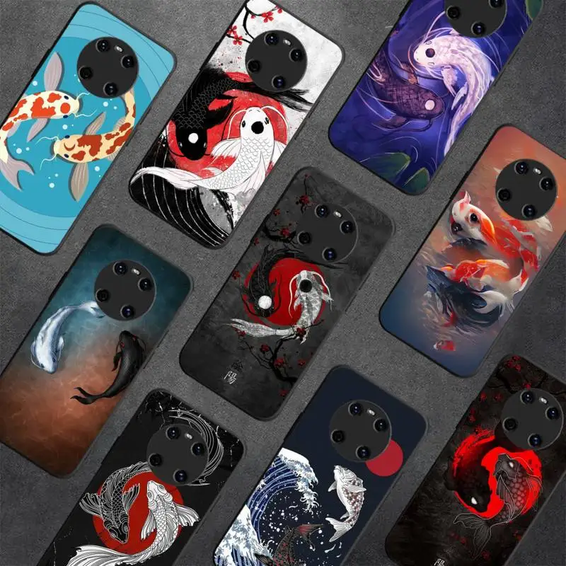 

Koi Carp Fish Phone Case For Huawei Y5 Y62019 Y52018 Y92019 funda case for 9prime2019