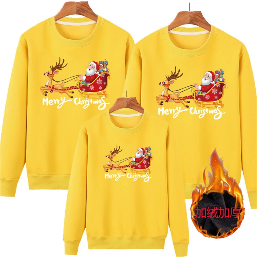 Новинка 2024 рождественский семейный свитер одинаковые комплекты для мамы и детей