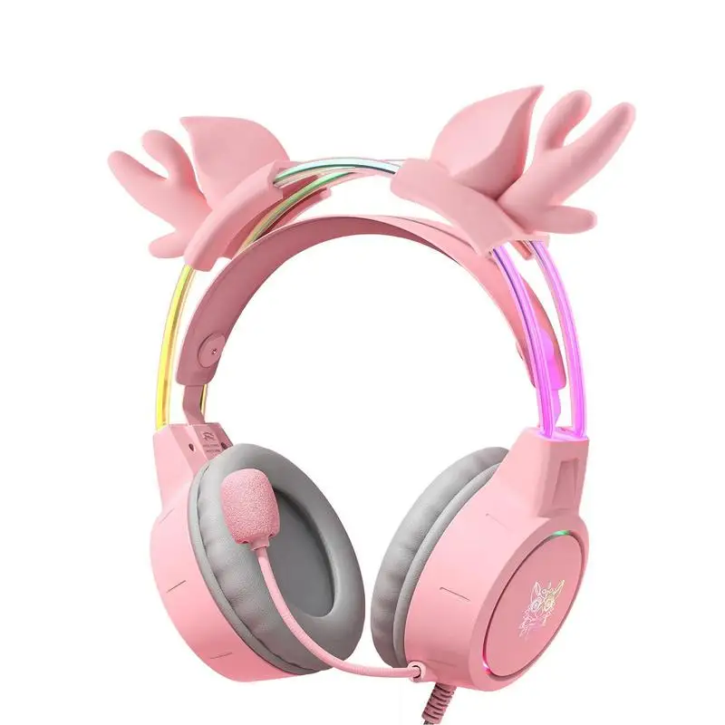 

RGB Headset Gamer PC Game Headphones HD Flexible Mic Headphone For Computer Games Cute E-sports Noise Canceling X15 Headphones