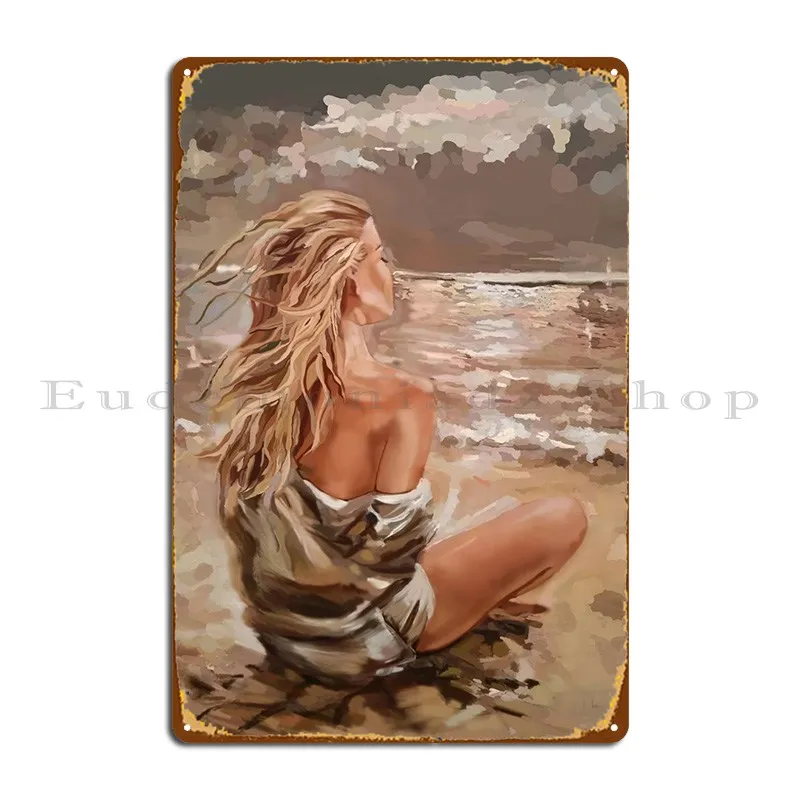 

Sunset Watching Metal Plaque Poster Wall Mural Printing Kitchen Character Club Tin Sign Poster