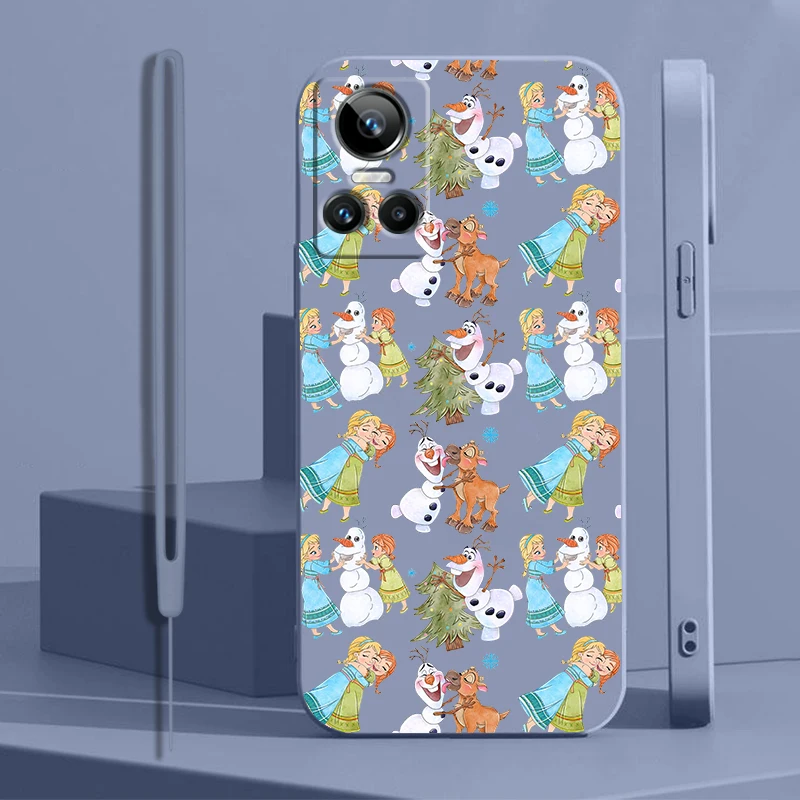 Чехол с надписью Холодное сердце Olaf для OPPO Realme GT Neo 3 2 Master 8 9 Narzo 50A 50i Reno 7