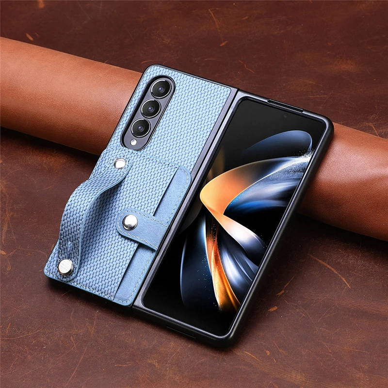 Чехол для Samsung Galaxy Z Fold 3 2, Модный чехол на запястье для Samsung Galaxy Z Fold 4, чехол с многофункциональным держателем для карт
