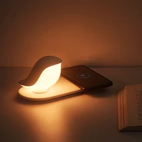 wireless charging light touch switch led cute simple night light for bedroom breastfeeding table lamp eye protection lighting b