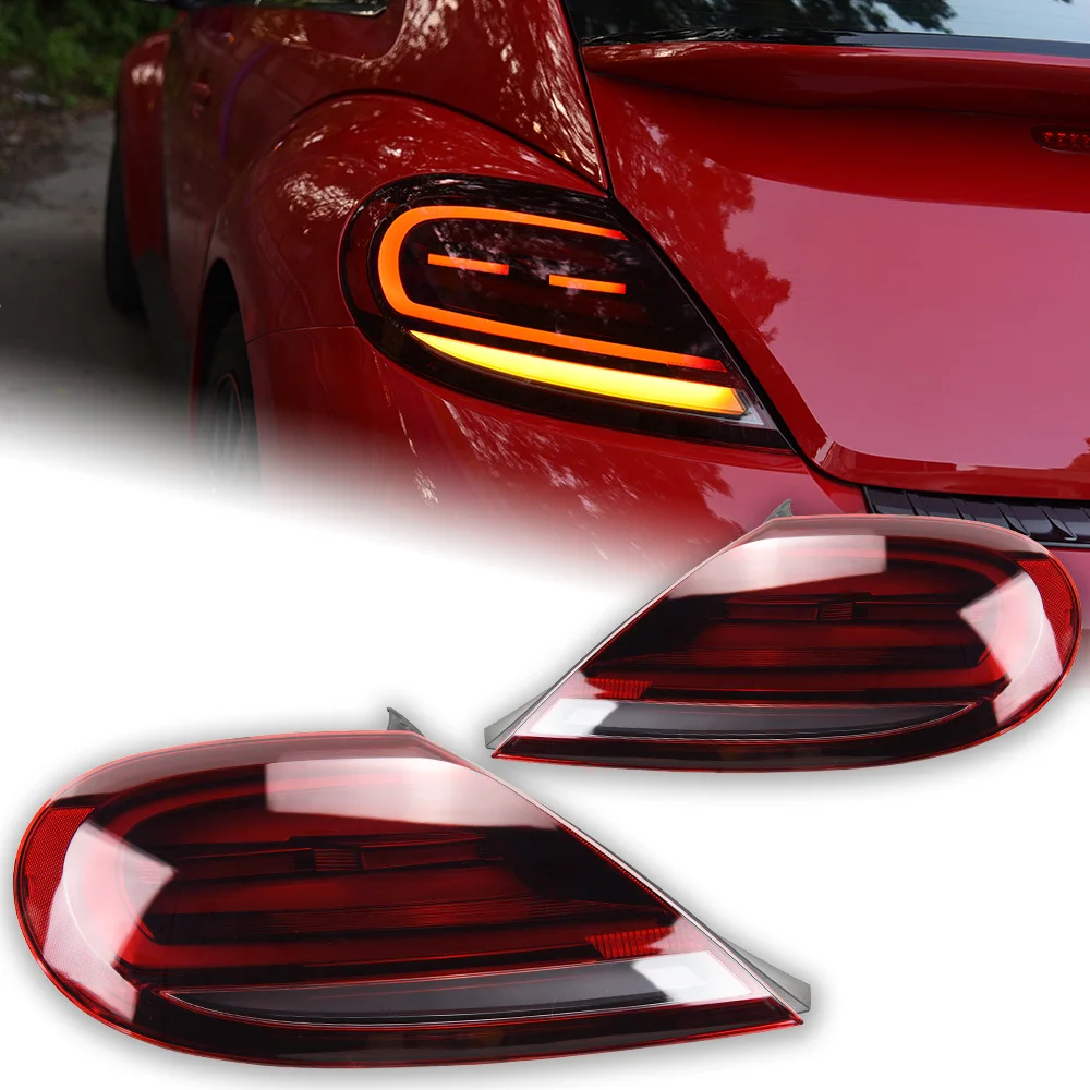 AKD Car Lights for VW Beetle LED Tail Light 2013-2019 Rear Stop Lamp Animation Dynamic Signal DRL Reverse Automotive Accessories
