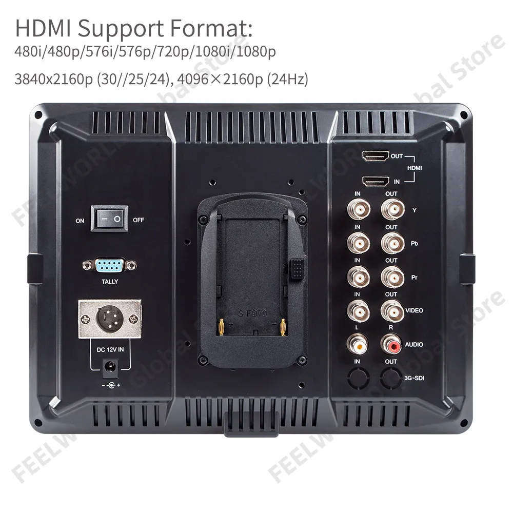 Монитор для камеры Feelworld FW1018V1 10 1 дюйма Full HD 1920x120 0 IPS 4K HDMI YPbPr