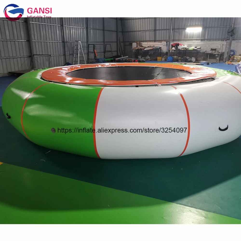 Оборудование для водных игр прыгающий батут 5 м надувной водный со сталью