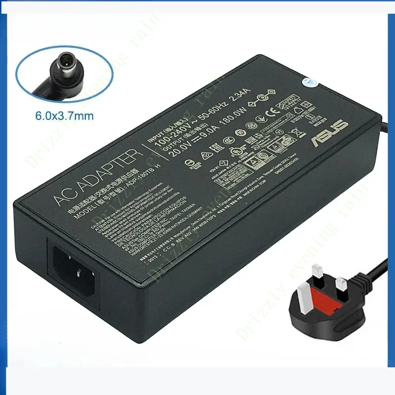 ADP-180TB H 20V 9A 6 0x3 7 мм адаптер переменного тока зарядное устройство для ноутбука Asus ROG