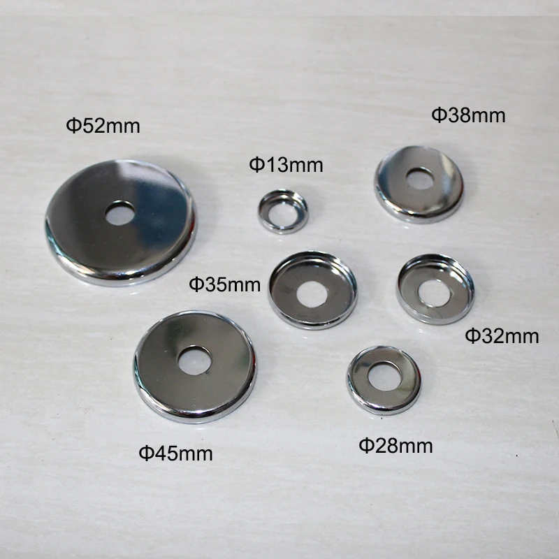 Плоская крышка из атласного никеля и золотого хром под старину металлическое