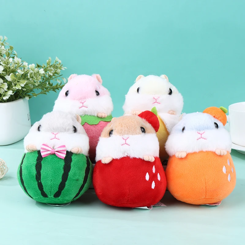 Пушистая кукла-хомяк искусственная Подвеска для женщин и девочек помпон из