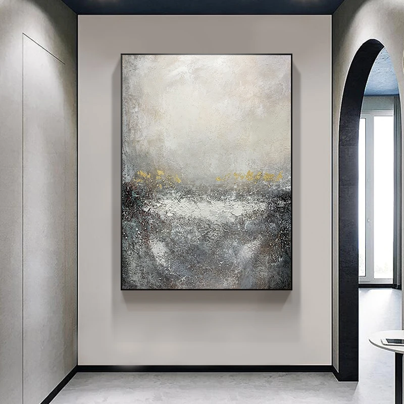 

2022 Wall Painting Design 100% Hand-painted Abstract Simple Oil Painting Unframed Canvas Wall Decor Art Free Shipping