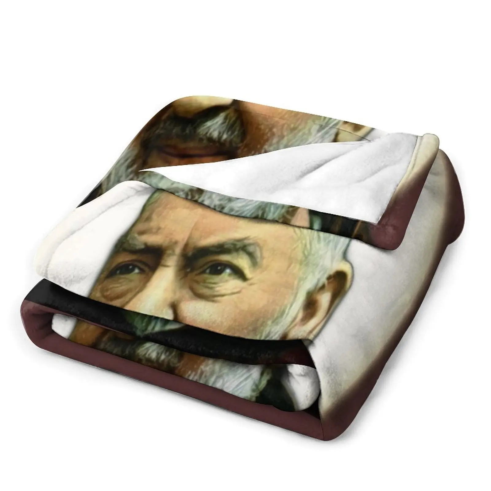 Одеяло Saint Padre Pio of Pietrelcina рождественское украшение люксового бренда самое мягкие