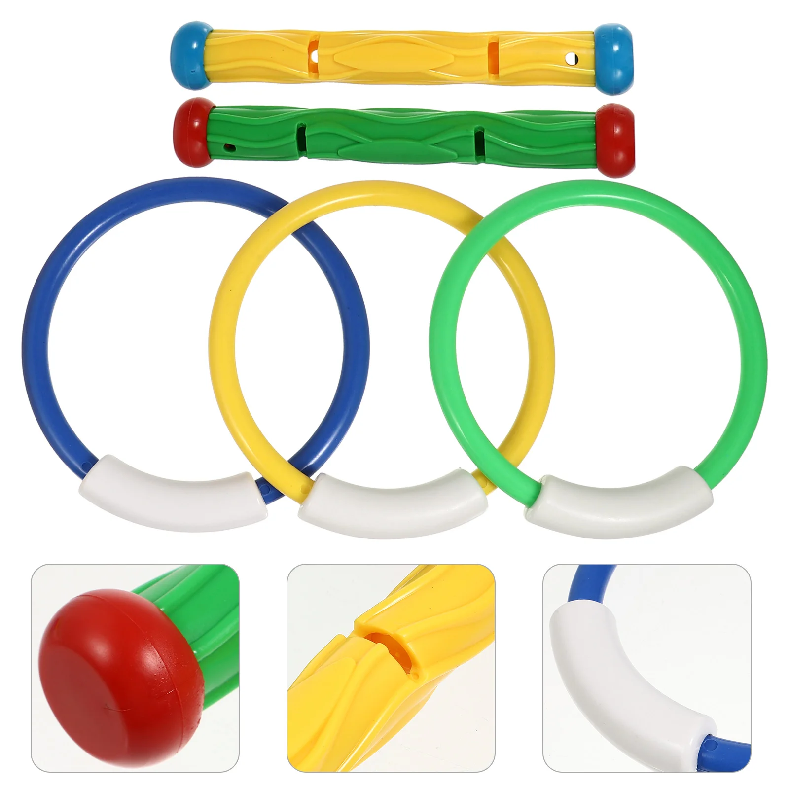 

5PCS Colorful Diving Rings Diving Sticks Swimming Durable Diving Toys Diving Sticks Sticks Toys
